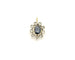 Pendentif Pendentif vintage en forme de rosette, saphir et diamants 58 Facettes 13085