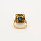 Bague 49 Bague Art Déco en or jaune 18K sertie diamants et saphirs 58 Facettes