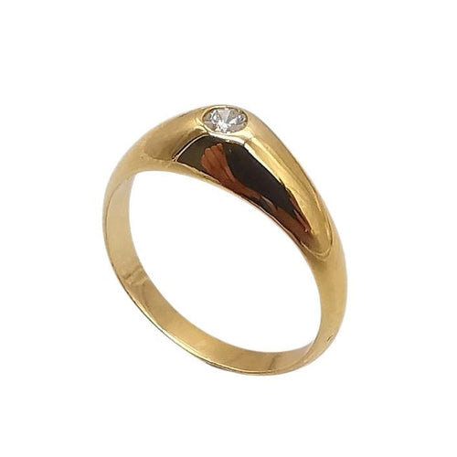 Bague 51 Bague or jaune et diamant 58 Facettes