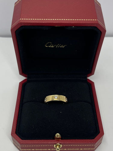 Bague 53 Bague Cartier Love Grand Modèle 6 diamants 58 Facettes