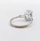 Bague 53 Bague cocktail art déco or blanc aigue marine 58 Facettes A05346