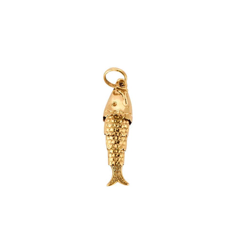 Pendentif Pendentif poisson articulé en or jaune 58 Facettes MEA43007