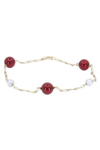 Bracelet Bracelet perles et cornalines 58 Facettes 088601