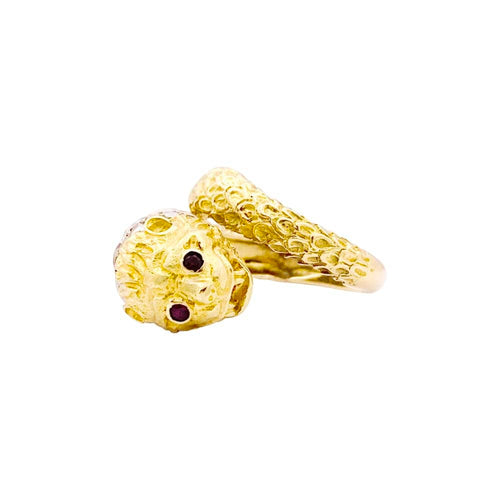Bague 52 Bague LALAOUNIS, "Animal Head", deux ors, diamants et rubis. 58 Facettes 34782