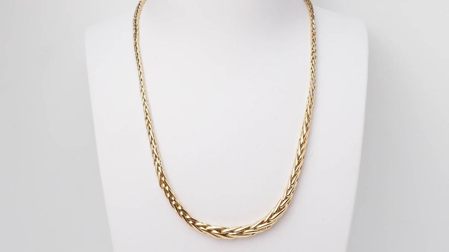 Collier Collier maille palmier en or jaune 58 Facettes 32918