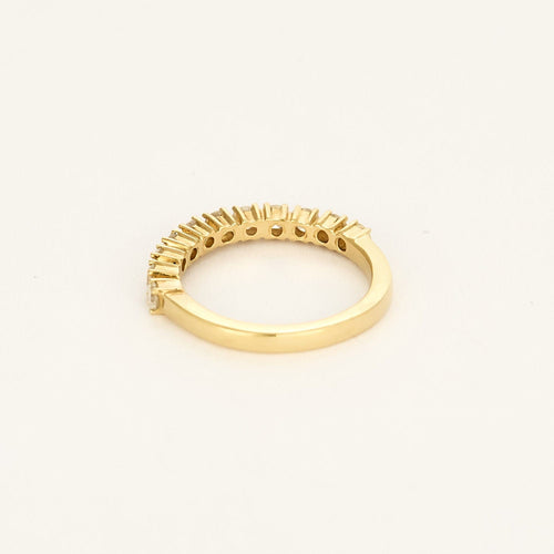 Bague 53,5 Bague semi-alliance en Or jaune et diamants 58 Facettes TAR1278X2