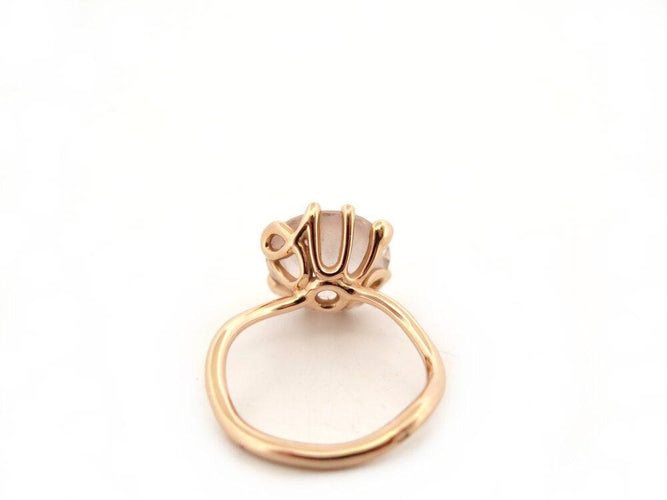 Bague 51 bague CHRISTIAN DIOR oui t 51 morganite diamants or rose 18k 58 Facettes 265917