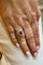 Bague 52 Bague ancienne en or blanc rubis et diamants 58 Facettes