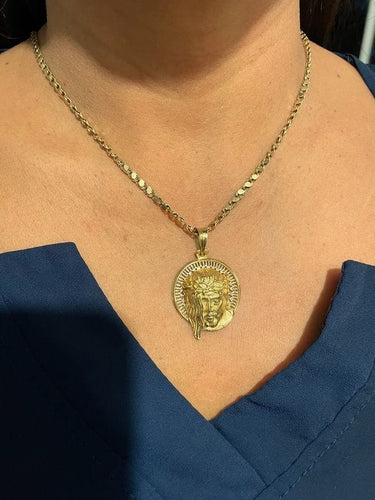 Pendentif Pendentif Christ or jaune 58 Facettes 094321