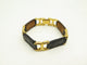 Bracelet vintage bracelet HERMES place beauvau 17cm cuir crocodile alligator noir 58 Facettes 265969