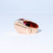 Bague 52 Bague Tank or rose rubis et diamants 58 Facettes 240 400