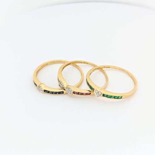 Bague 59 Bague trèfle en or jaune 58 Facettes 29580
