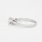 Bague 55 Bague solitaire or gris ornée d'un diamant 58 Facettes 160/2