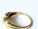 Bague 53 Bague or jaune, saphir et diamants 58 Facettes