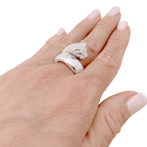 Bague 54 Bague CARTIER, "Lakarda", or blanc, diamants. 58 Facettes 34621