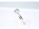 Bague Bague en or blanc avec un diamant taille brillant en forme de cœur 58 Facettes 2094