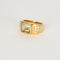 Bague 51 Bague jonc or jaune et aigue-marine 58 Facettes 240796