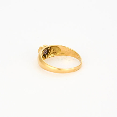 Bague 51 Bague or jaune améthyste 58 Facettes