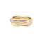 Bague 58 Bague Cartier, "Trinity Classique", trois ors. 58 Facettes 34715