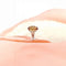 Bague 56.5 Bague Citrine Ambrée en solitaire Or Jaune 18 K 58 Facettes AA 1681