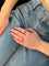 Bague 59.5 Bague en or jaune avec quartz fumé à facettes rondes 58 Facettes 2501021