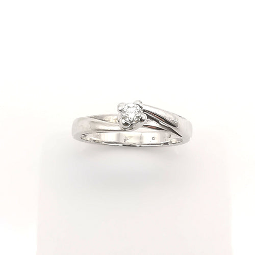Bague 56 solitaire en or et diamant 58 Facettes
