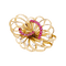 Broche Broche BOUCHERON, or jaune, platine, rubis et diamants. 58 Facettes 34569