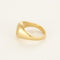 Bague 50 Bague type chevalière en or jaune et diamants 58 Facettes BEA3623