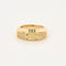 Bague 54 Bague moderne en or jaune, diamants, saphirs, rubis, émeraudes 58 Facettes 250173