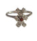 Bague 53 Bague pompadour grenat or blanc 58 Facettes
