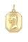 Pendentif Médaille or jaune notre dame de lourdes 58 Facettes 092501