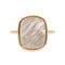 Bague 55 Ginette NY Bague White MOP antique ring Or rose Nacre 58 Facettes 3089109CN