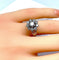 Bague 49.0 Bague marguerite en or blanc 18 carats en diamants 58 Facettes AB259