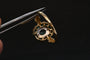 Bague 53 Gold Emerald And Diamond Ring 58 Facettes