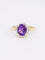 Bague 60 Bague marguerite améthyste ovale diamants 58 Facettes J607
