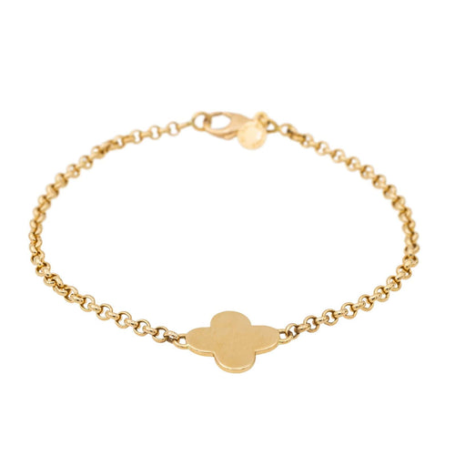 Bracelet Arthus Bertrand Bracelet Croix Trèfle Or jaune 58 Facettes 3310918CN