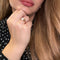 Bague 54 Solitaire Or jaune perle de culture 58 Facettes 75-GS38494-3