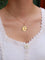 Pendentif AUGIS - Médaille amour grand modèle or jaune diamant rubis 58 Facettes J474