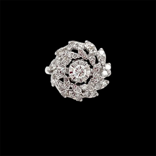 Bague 49 Bague en or avec diamants Estate 58 Facettes