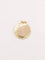 Pendentif AUGIS - Médaille amour ronde striée or jaune diamant rubis 58 Facettes J501