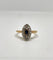 Bague 56 Bague marquise saphir et diamants taille rose 58 Facettes