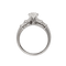 Bague 55 Solitaire en or gris 18K avec diamant 1,12 ct H-VS1 – Certificat HRD – Taille 55-56 58 Facettes
