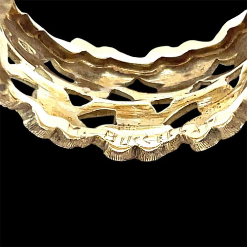 Bague Mario Buccellati "Foglie" Collection Gold Band Ring 58 Facettes