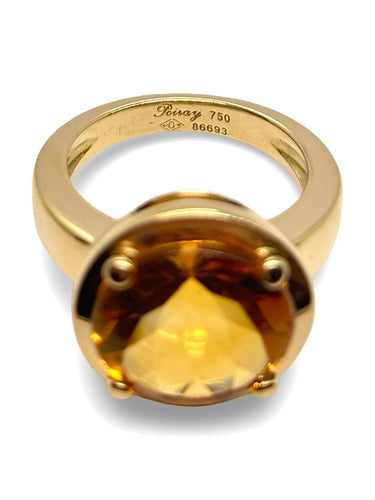 Bague Bague Poiray modèle Filles or jaune et citrine 58 Facettes 1281