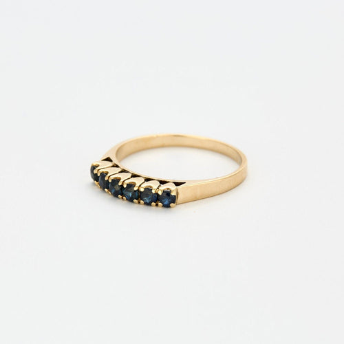 Bague 55 Demi Alliance Saphir 58 Facettes