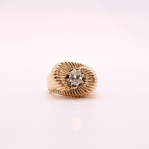 Bague 56 Bague Tank Tourbillon Diamant or jaune 58 Facettes