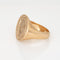 Bague Chevalière vintage lourde « Reach For The Stars » en or jaune 14 carats pour homme, taille 11 58 Facettes G14044