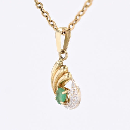 Pendentif Pendentif or jaune d'occasion émeraude 58 Facettes CVP135