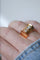 Bague 58 Bague Tank or rose, platine et diamants 58 Facettes