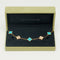 Bracelet Van Cleef & Arpels - EXTRA RARE Bracelet Vintage Alhambra 5 motifs turquoise et diamants 58 Facettes
